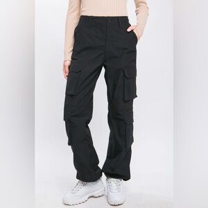 Love Tree Black Cargo Pants - Medium